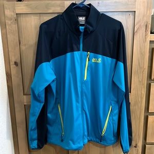 Jack Wolfskin Navy Blue / Teal Blue Zip-Up Jacket